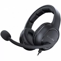 COUGAR HX330 Gaming Headset, 50mm Complex PEK Diaphragm drivers, 3.5mm Jack connections, 270g Light-Weight Comfort, 9.7mm Noise 