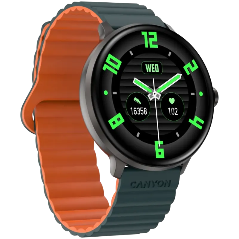 CANYON smart watch Jacky SW-69 Green Orange - 1