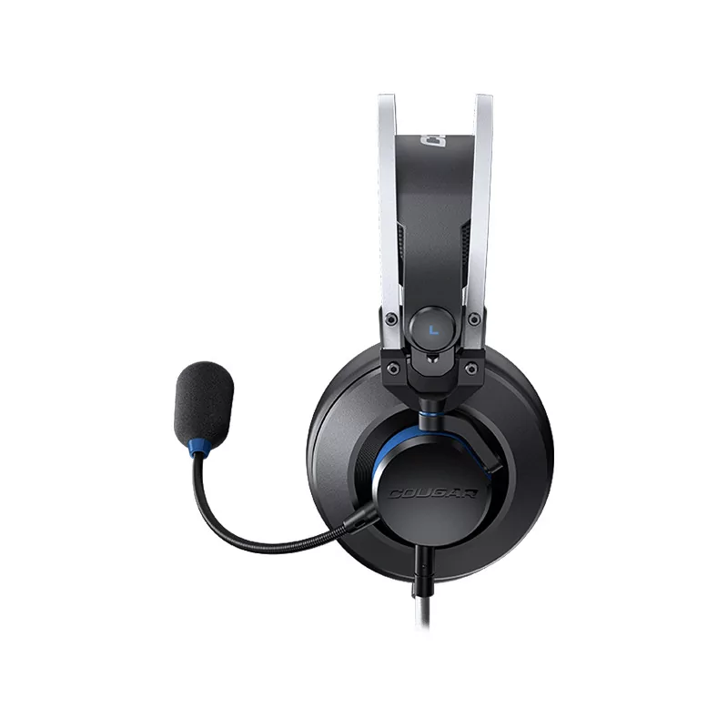 COUGAR VM410 PS, 53mm Graphene Diaphragm Drivers, 9.7mm Noise Cancellation Microphone, Volume Control and Microphone Switch Cont