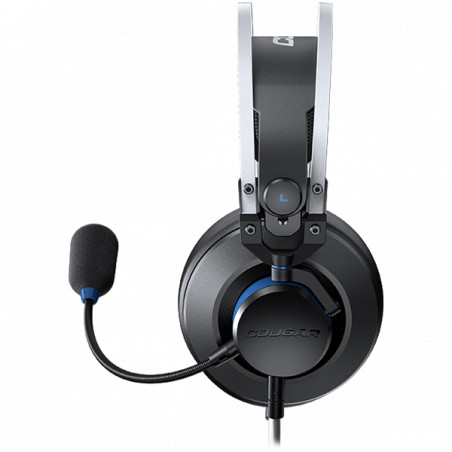 COUGAR VM410 PS, 53mm Graphene Diaphragm Drivers, 9.7mm Noise Cancellation Microphone, Volume Control and Microphone Switch Cont