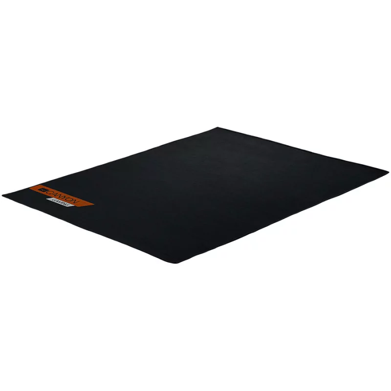 floor mats for gaming chair Size: 100x130cm lower side:antislip basedurable polyester fabricColor: Black with canyon logo - 2