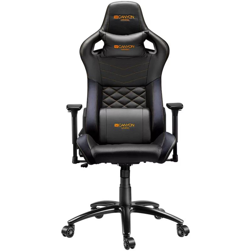 CANYON Nightfall GС-7 Gaming chair, PU leather, Cold molded foam, Metal Frame, Top gun mechanism, 90-160 dgree, 3D armrest, Clas