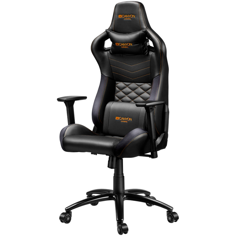 CANYON Nightfall GС-7 Gaming chair, PU leather, Cold molded foam, Metal Frame, Top gun mechanism, 90-160 dgree, 3D armrest, Clas