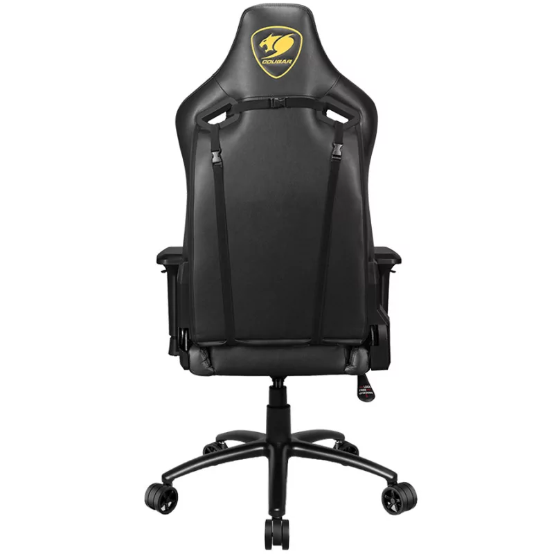 COUGAR OUTRIDER S ROYAL, Gaming Chair, Body-embracing High Back Design, Premium PVC Leather, Head and Lumbar Pillow, 180º Reclin