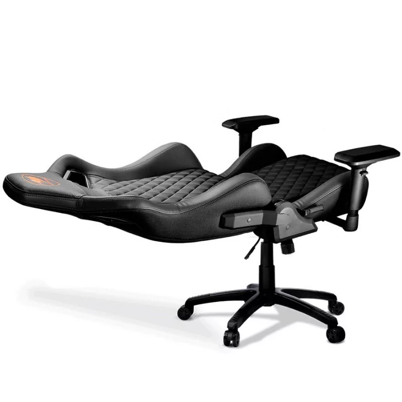 COUGAR Armor S BLACK Gaming Chair, Full Steel Frame, 4D adjustable arm rest, Gas lift height adjustable, 180º seat back adjustab