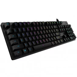 LOGITECH G512 CARBON LIGHTSYNC RGB Mechanical Gaming Keyboard with GX Brown switches-CARBON-US INT'L-USB