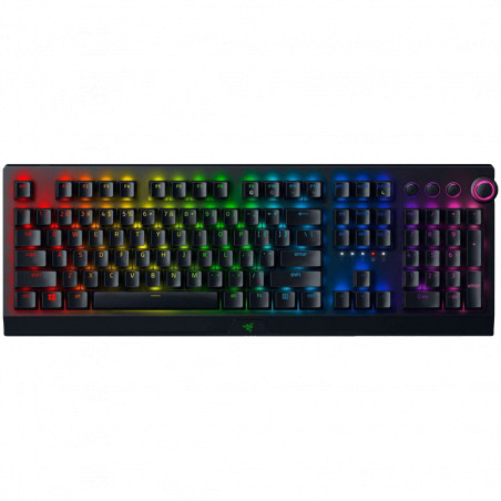 Razer BlackWidow V3 Pro, Green Mechanical Switch, US Layout, 2.4 Ghz Wireless and Bluetooth connection, Razer Chroma RGB, Hybrid
