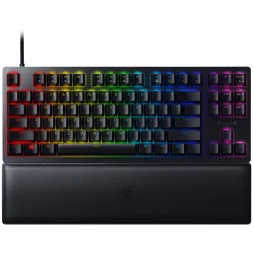 Razer Huntsman V2 Tenkeyless, Optical Gaming Keyboard (Linear Red Switch), US Layout, Doubleshot PBT Keycaps, Sound Dampening Fo