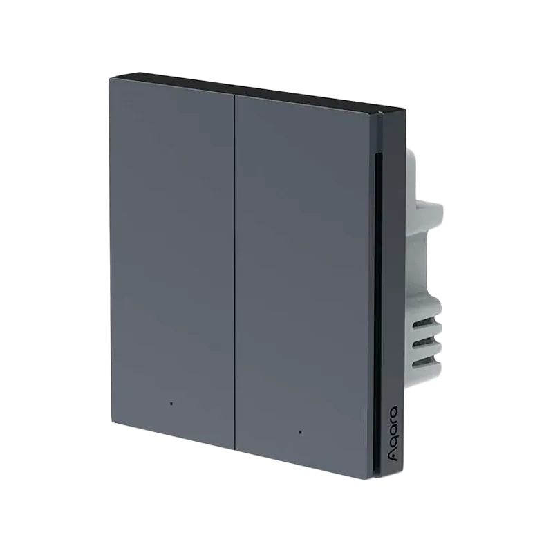 Aqara Smart Wall Switch H1 (no neutral, double rocker): Model No: WS-EUK02 SKU: AK072RUG01 - 1