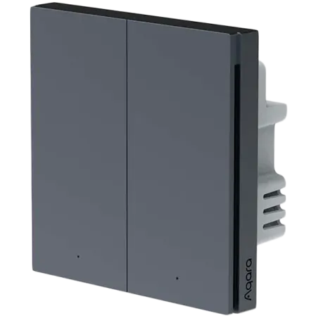 Aqara Smart Wall Switch H1 (no neutral, double rocker): Model No: WS-EUK02 SKU: AK072RUG01 - 1