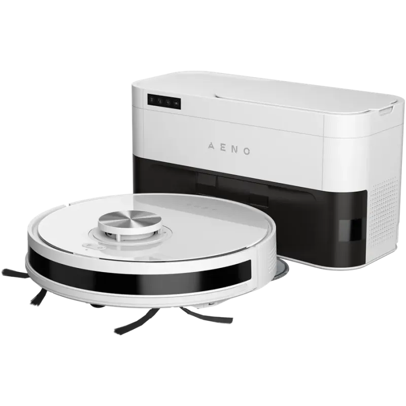 Robot Cleaner w/Dust Collector, white, 2in1 and dust tank, 4000pa, 3200mAh battery - 1
