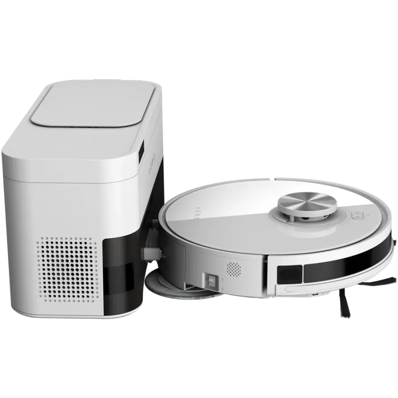 Robot Cleaner w/Dust Collector, white, 2in1 and dust tank, 4000pa, 3200mAh battery - 1