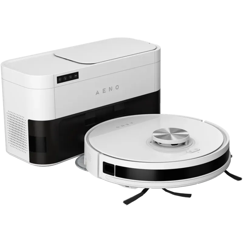 Robot Cleaner w/Dust Collector, white, 2in1 and dust tank, 4000pa, 3200mAh battery - 1