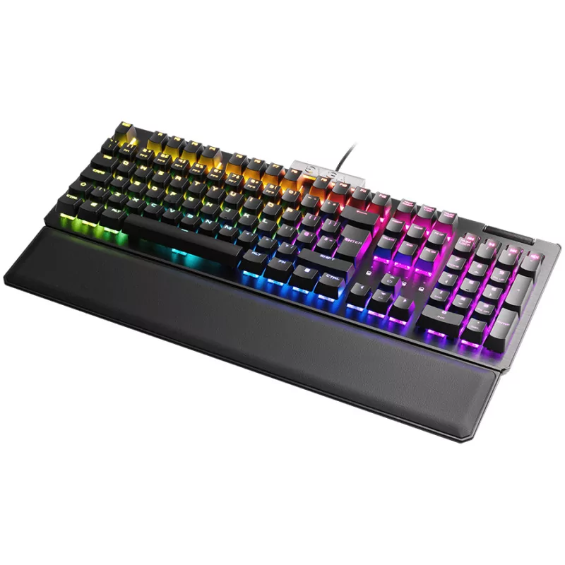 EVGA Z15 RGB Gaming Keyboard, RGB Backlit LED, Hot Swappable Mechanical Kailh Speed Silver Switches (Linear) - 3