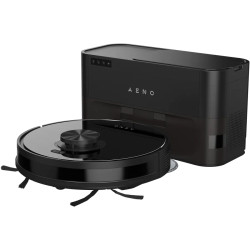 Robot Cleaner w/Dust Collector, black, 2in1 and dust tank, 4000pa, 3200mAh battery - 1