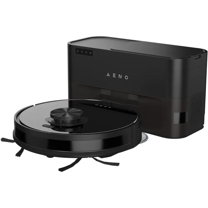 Robot Cleaner w/Dust Collector, black, 2in1 and dust tank, 4000pa, 3200mAh battery - 1
