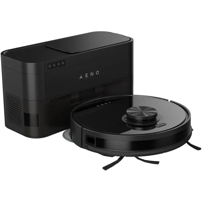 Robot Cleaner w/Dust Collector, black, 2in1 and dust tank, 4000pa, 3200mAh battery - 1