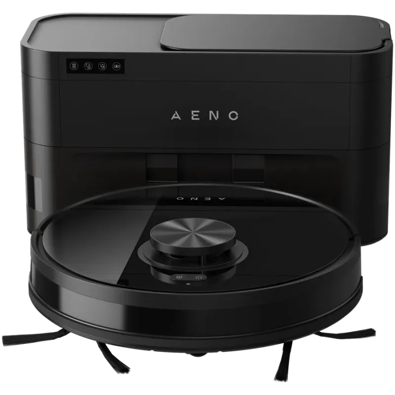 Robot Cleaner w/Dust Collector, black, 2in1 and dust tank, 4000pa, 3200mAh battery - 1