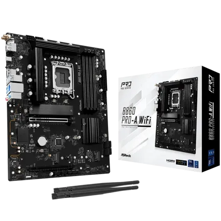 ASROCK B860 PRO-A WIFI, Socket 1851, 4x DDR5, WiFi, Bluetooth, ATX - 1