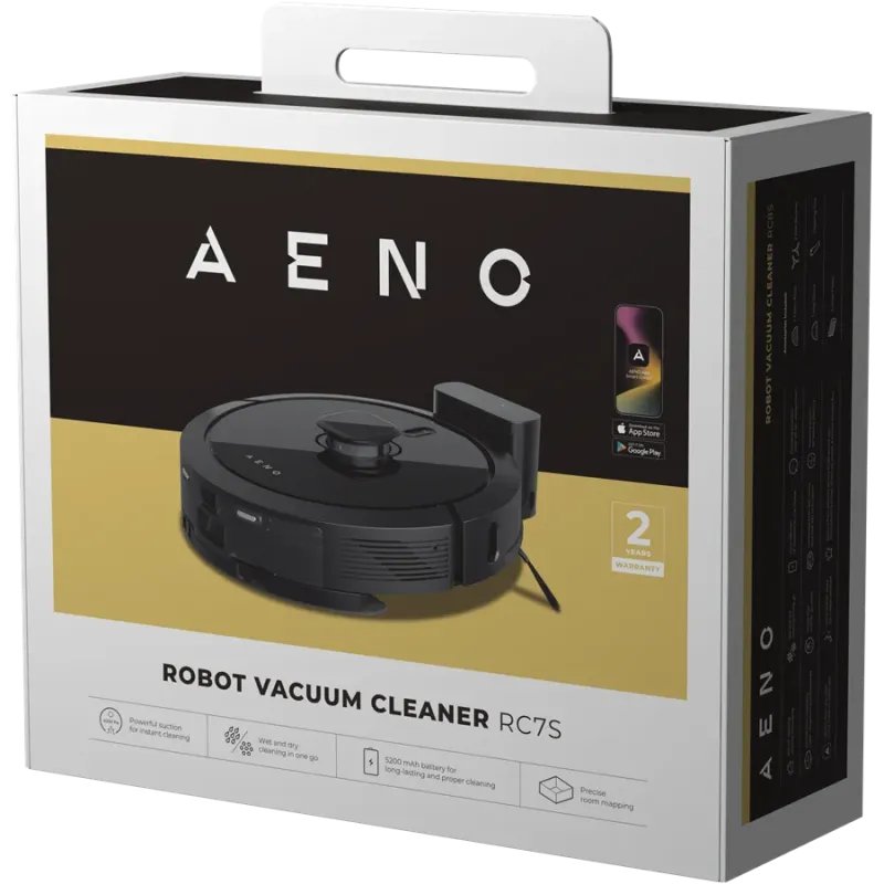Laser Robot vacuum cleanerwith 5200 mah battery .2 in1 water tankand dustbin,300mi dustbin,300ml waterank,suction4000pa. - 1