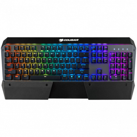 COUGAR ATTACK X3 -  Iron Gray - Red Cherry MX RGB Mechanical Gaming Keyboard,N-key rollover (USB mode support),Full key backligh