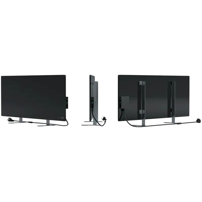 AENO Premium Eco Smart Heater, 700W, Tempered glass, Infrared+convection heating type, Led display Plug type: Europe (E/F type),