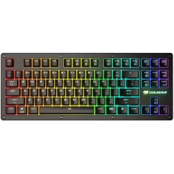 COUGAR PURI TKL RGB Red Switches Mechanical Gaming Keyboard,N-key rollover(USB mode support),Key Backlight White LED,1000Hz/1ms 
