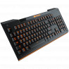 COUGAR Aurora Gaming Keyboard, Membrane switches,8 Color backlight, 19 Anti-ghosting keys,Carbonlike Surface,Weight 750g, 180(L)