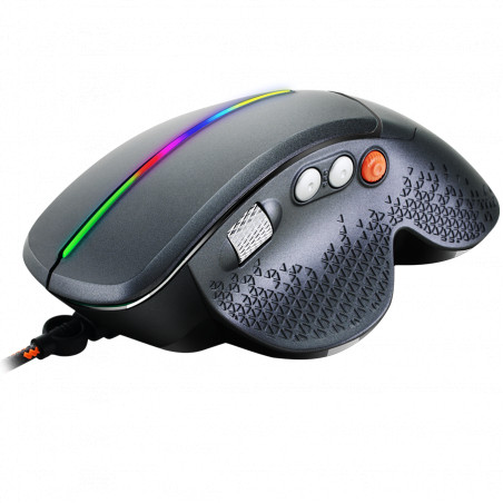 Wired High-end Gaming Mouse with 6 programmable buttons, sunplus optical sensor, 6 levels of DPI and up to 6400, 2 million times