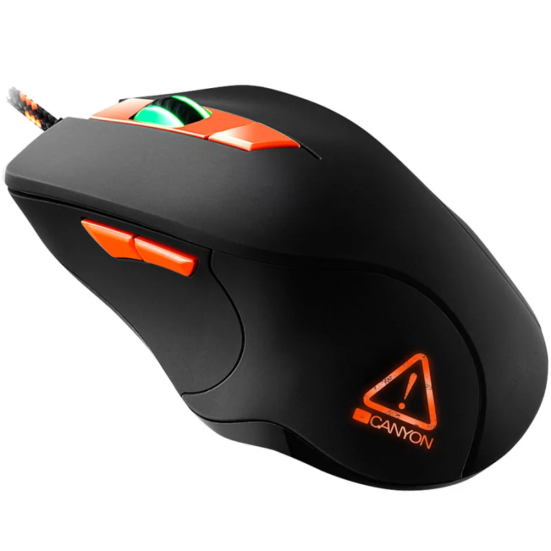 Wired Gaming Mouse with 6 programmable buttons, Pixart optical sensor, 4 levels of DPI and up to 3200, 5 million times key life,