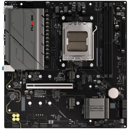 SAPPHIRE AMD PULSE A620AM Ryzen R3/R5, 2x DDR4, PCIE 4, 1x M.2 Gen4, 1x M.2 Gen3, LAN 1 Gbps, USB, MATX - 1