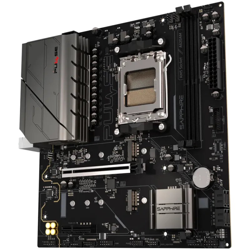 SAPPHIRE AMD PULSE A620AM Ryzen R3/R5, 2x DDR4, PCIE 4, 1x M.2 Gen4, 1x M.2 Gen3, LAN 1 Gbps, USB, MATX - 1
