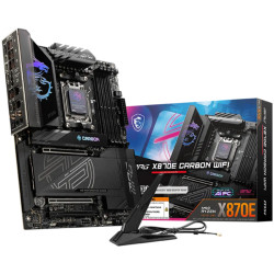 MSI MPG X870E CARBON WIFI, ATX, Socket AM5, 4x DDR5 Dual Channel DDR5 up to 8400(OC)MHz, 3x PCIe 3.0 x16 slot, 4x M.2 slot, 9x U