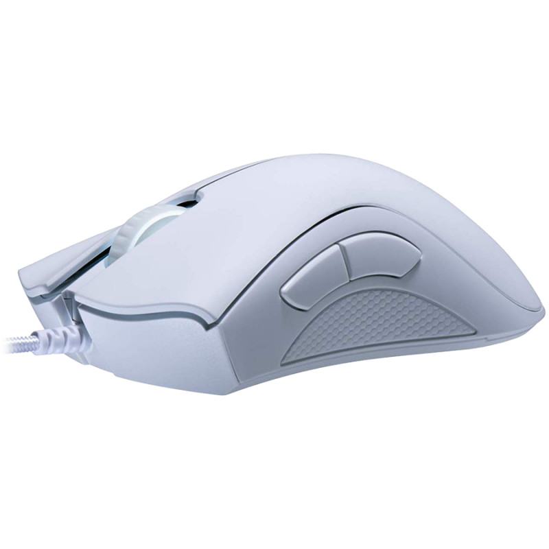 Razer DeathAdder Essential White Edition, Gaming Mouse, True 6,400 DPI optical sensor, Ergonomic Form Factor, Mechanical Mouse S