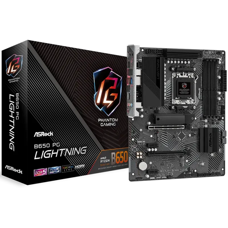 ASROCK B650 PG Lightning ATX AM5 DDR5 - 1