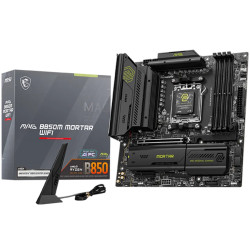 MSI B850M MORTAR WIFI, mATX, Socket AM5, 4x DDR5 Dual Channel DDR5 up to 8200(OC)MHz, 1x PCIe x16 slot, 3x M.2 slot, 4x USB 5Gbp