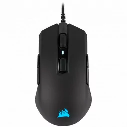 Corsair M55 RGB PRO Ambidextrous Multi-Grip Gaming Mouse, Black, Backlit RGB LED, 12400 DPI, Optical (EU version), EAN:084000660