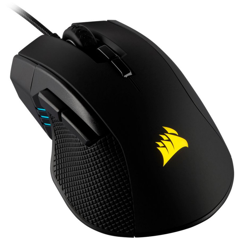 CORSAIR IRONCLAW RGB, FPS/MOBA Gaming Mouse, Optical, Backlit RGB LED, up to 18000 dpi, Black - 1
