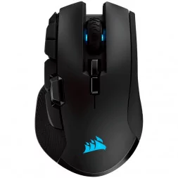 Corsair IRONCLAW RGB WIRELESS, Rechargeable Gaming Mouse with SLISPSTREAM WIRELESS Technology, Black, Backlit RGB LED, 18000 DPI