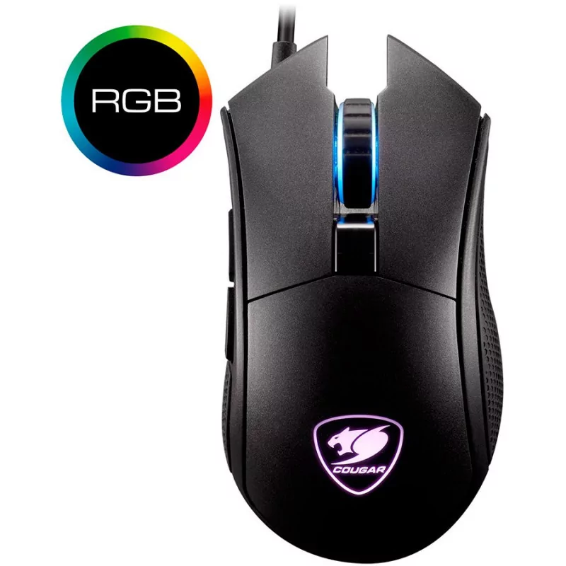 COUGAR Revenger S Gaming Mouse,RGB,100-12000 DPI, PixArt PMW3360 Optical gaming sensor,2000Hz Polling rate, On-board memory-512K