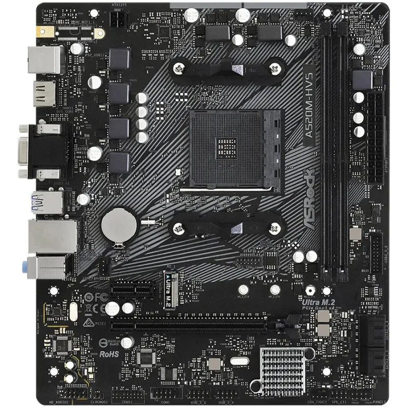 ASROCK A520M-HVS mATX AM4 DDR4 - 1