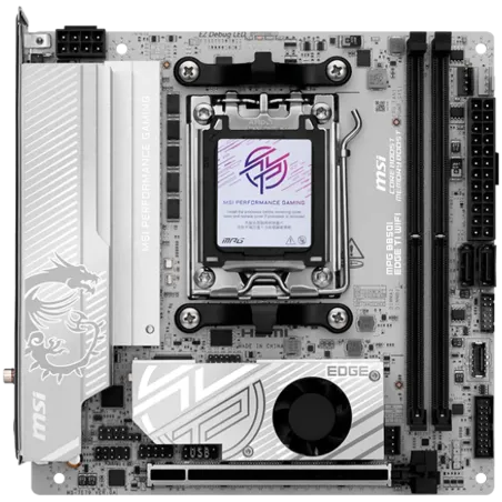 MSI MPG B850I EDGE TI WIFI, mITX, Socket AM5, Dual Channel DDR5 10000+MHz (OC), 1x PCIe x16 slot, 2x M.2 slot, 1x HDMI, 3x USB 3
