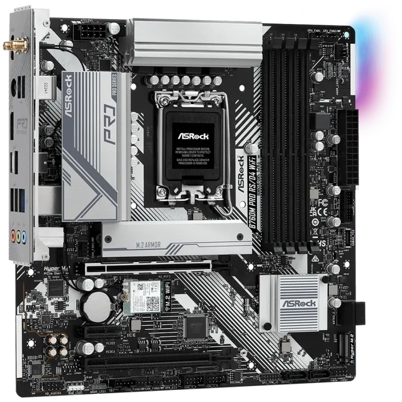 ASROCK MB B760 LGA1700 4 x DDR4 1 x HDMI 1 x DisplayPort 1 x M.2 4 x SATA3 ATX - 1