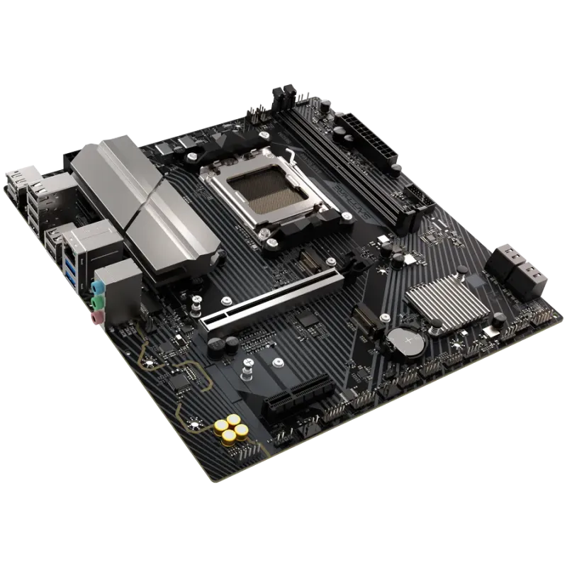 SAPPHIRE AMD B650M-E AM5 Ryzen R9/R7/R5, 2x DDR5 7600MHz, PCIe 4.0 x16, 1x M.2 Gen5, 1x M.2 Gen4, LAN 2.5 Gbps, Micro-ATX - 1