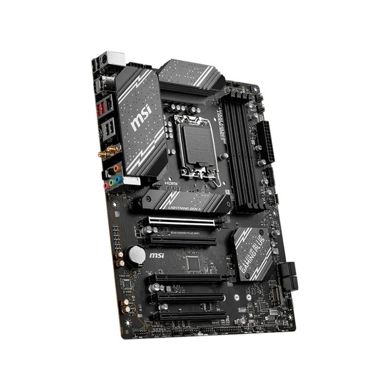 MSI B760 GAMING PLUS WIFI, ATX, Socket 1700, Intel B760 Chipset, Dual Channel DDR5 up to 6800(OC)MHz,5x PCIe x16 slot, 4xSATA 6G
