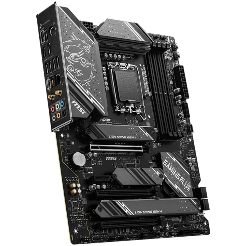 MSI Z790 GAMING PLUS WIFI , LGA 1700, 4xDDR5, Dual Channel DDR5 up to 7200+(OC)MHz, 3x PCIe x16 slot, 4x M.2 slots, 1x USB 3.2 G