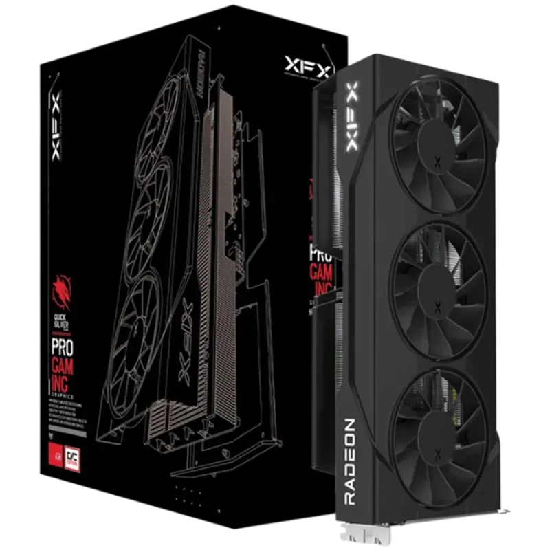 XFX Swift AMD Radeon RX 9060 XT OC Triple Fan 16GB GDDR6 128-bit HDMI 2x DP - 1