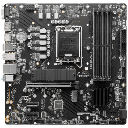 MSI PRO B760M-P, mATX, LGA 1700, Dual Channel DDR5 6800, 1x PCIe x16 slots, 2x M.2 slots, 1x HDMI, 1x DP, 1x VGA, 1x USB 3.2 Gen