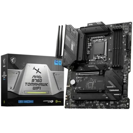 MSI MAG B760 TOMAHAWK WIFI, ATX, Socket 1700, Dual Channel DDR5 7000+(OC)MHz, 2x PCIe x16 slots, 3x M.2 slots, 1x HDMI, 1x DP, 1