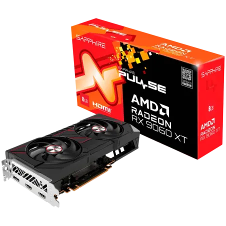 SAPPHIRE PULSE AMD Radeon RX 9060 XT OC 8GB GDDR6 8-bit DP 2x HDMI - 1